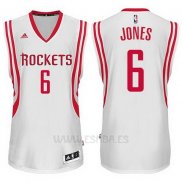 Camiseta Houston Rockets Terrence Jones #6 Blanco