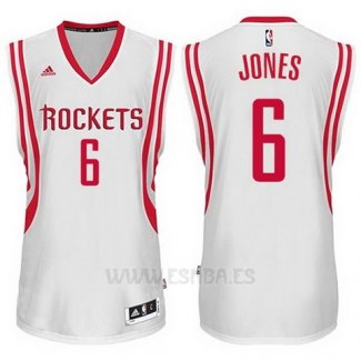 Camiseta Houston Rockets Terrence Jones #6 Blanco