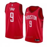 Camiseta Houston Rockets Zhou #9 Qi Earned 2018-19 Rojo