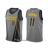 Camiseta Indiana Pacers Domantas Sabonis #11 Ciudad Gris