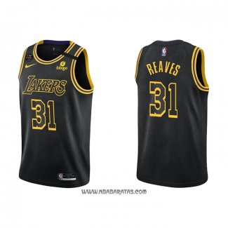 Camiseta Los Angeles Lakers Austin Reaves #31 Mamba 2021-22 Negro