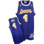 Camiseta Los Angeles Lakers Byron Scott #4 Retro Azul