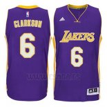 Camiseta Los Angeles Lakers Jordan Clarkson #6 Violeta