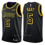 Camiseta Los Angeles Lakers Josh Hart #5 Ciudad 2018 Negro