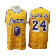 Camiseta Los Angeles Lakers Kobe Bryant #24 Mitchell & Ness Amarillo