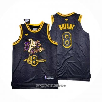 Camiseta Los Angeles Lakers Kobe Bryant #8 Black Mamba Snakeskin Negro