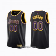 Camiseta Los Angeles Lakers Personalizada Earned 2020-21 Negro