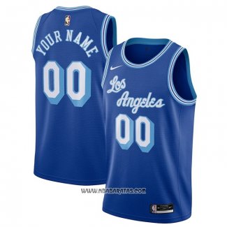 Camiseta Los Angeles Lakers Personalizada Hardwood Classics 2020-21 Azul