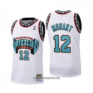 Camiseta Memphis Grizzlies Ja Morant #12 Historic Retro Blanco