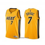 Camiseta Miami Heat Goran Dragic #7 Earned 2020-21 Oro