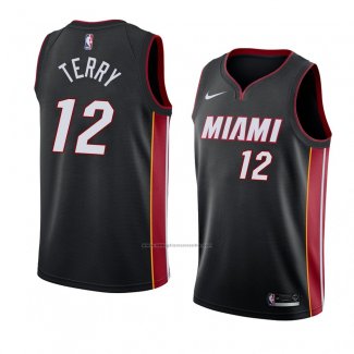 Camiseta Miami Heat Heat Emanuel Terry #12 Icon 2018 Negro