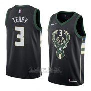 Camiseta Milwaukee Bucks Jason Terry #3 Statement 2018 Negro