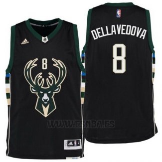 Camiseta Milwaukee Bucks Matthew Dellavedova #8 Negro