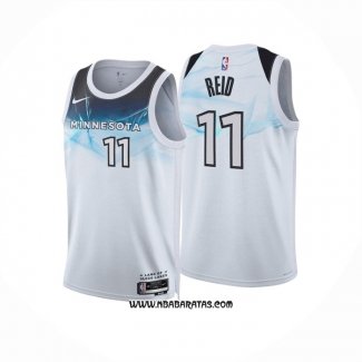 Camiseta Minnesota Timberwolves Naz Reid #11 Ciudad 2024-25 Blanco