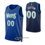 Camiseta Minnesota Timberwolves Personalizada Ciudad 2021-22 Azul