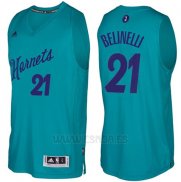 Camiseta Navidad 2016 Charlotte Hornets Marco Belinelli #21 Teal