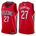 Camiseta New Orleans Pelicans Jordan Crawford #27 Statement 2017-18 Rojo