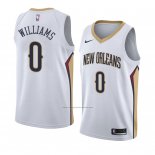 Camiseta New Orleans Pelicans Troy Williams #0 Association 2018 Blanco