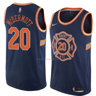 Camiseta New York Knicks Doug Mcdermott #20 Ciudad 2018 Azul