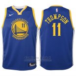 Camiseta Nino Golden State Warriors Klay Thompson #11 2017-18 Azul