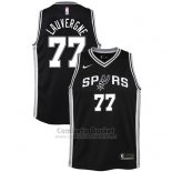 Camiseta Nino San Antonio Spurs Joffrey Lauvergne Icon #77 2017-18 Negro