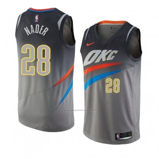 Camiseta Oklahoma City Thunder Abdel Nader #28 Ciudad 2017-18 Gris