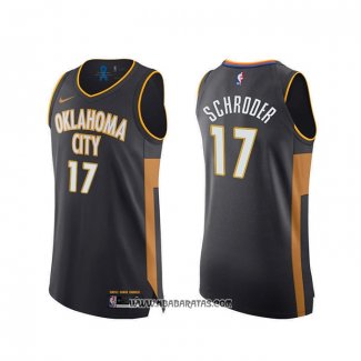 Camiseta Oklahoma City Thunder Dennis Schroder #17 Ciudad Autentico 2019-20 Gris