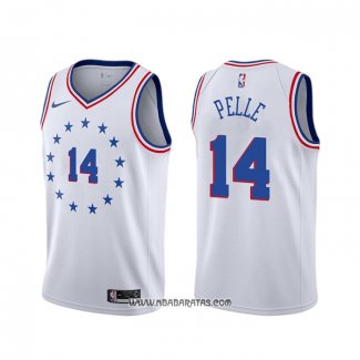 Camiseta Philadelphia 76ers Norvel Pelle #14 Earned 2019-20 Blanco