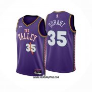 Camiseta Phoenix Suns Kevin Durant #35 Ciudad 2024-25 Violeta