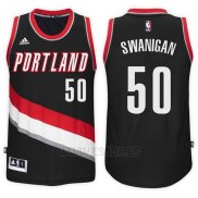 Camiseta Portland Trail Blazers Caleb Swanigan #50 Road 2017-18 Negro