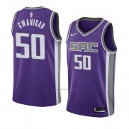 Camiseta Sacramento Kings Caleb Swanigan #50 Icon 2018 Violeta