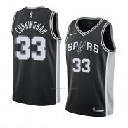 Camiseta San Antonio Spurs Dante Cunningham #33 Icon 2018 Negro