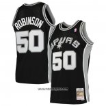 Camiseta San Antonio Spurs David Robinson #50 Mitchell & Ness Negro