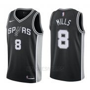 Camiseta San Antonio Spurs Patty Mills #8 Swingman Icon 2017-18 Negro