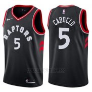 Camiseta Toronto Raptors Bruno Caboclo #5 Statement 2017-18 Negro