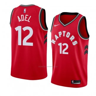 Camiseta Toronto Raptors Deng Adel #12 Icon 2018 Rojo