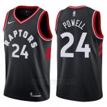 Camiseta Toronto Raptors Norman Powell #24 Statement 2017-18 Negro