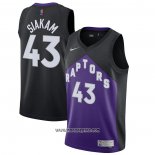 Camiseta Toronto Raptors Pascal Siakam #43 Earned 2020-21 Negro Violeta