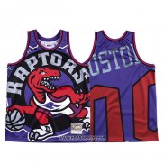 Camiseta Toronto Raptors Personalizada Mitchell & Ness Big Face Violeta