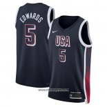 Camiseta USA 2024 Anthony Edwards #5 Azul