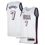 Camiseta USA 2024 Kevin Durant #7 Blanco