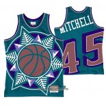 Camiseta Utah Jazz Donovan Mitchell #45 Mitchell & Ness Big Face Azul