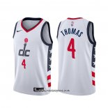 Camiseta Washington Wizards Isaiah Thomas #4 Ciudad Blanco