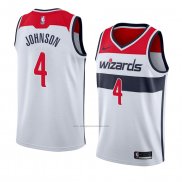 Camiseta Washington Wizards Wesley Johnson #4 Association 2018 Blanco