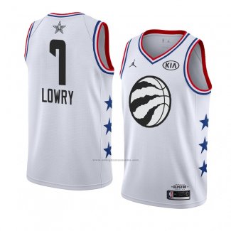 Camiseta All Star 2019 Toronto Raptors Kyle Lowry #1 Blanco