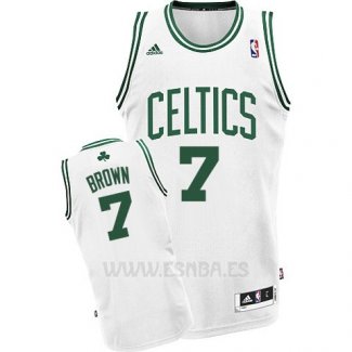 Camiseta Boston Celtics Jaylen Brown #7 Blanco