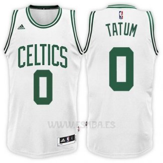 Camiseta Boston Celtics Jayson Tatum #0 Blanco