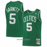 Camiseta Boston Celtics Kevin Garnett #5 Hardwood Classics Throwback Verde
