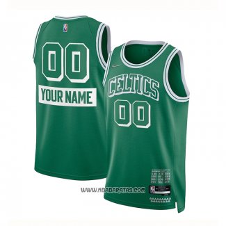 Camiseta Boston Celtics Personalizada Ciudad 2021-22 Verde