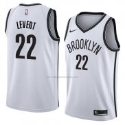 Camiseta Brooklyn Nets Caris Levert #22 Association 2017-18 Blanco